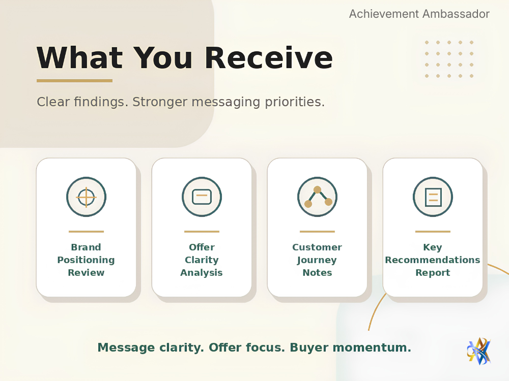 Brand, Offer & Journey Clarity Audit™