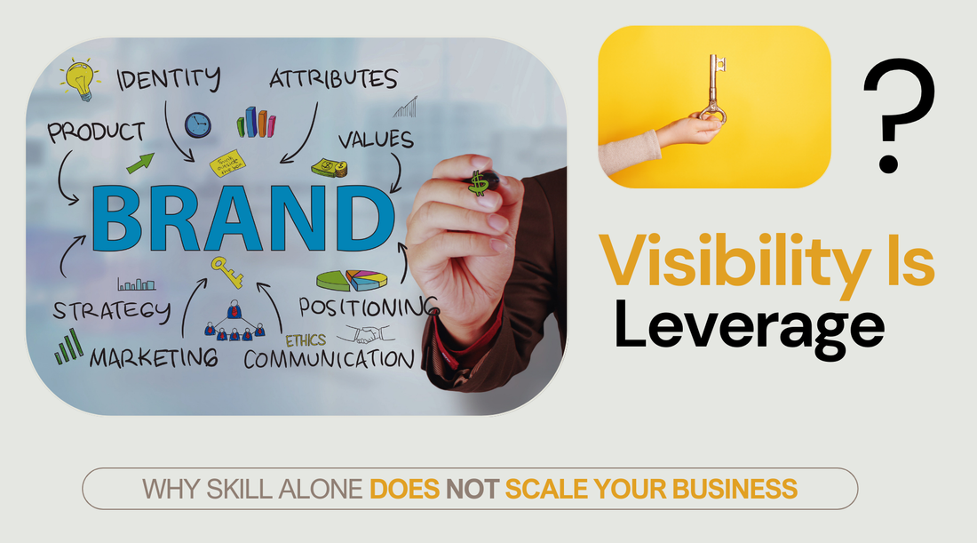 Visibility is Leverage: Why Skill Alone Does Not Scale Your Business
